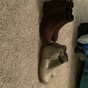 These two pairs of little girl boots!